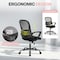 Simple Deluxe Office Chair Ergonomic Desk Chair, Executive Task Chair Support Armrest Rolling, Swivel Adjustable 3A88FNCHAR3718BLK - alternate 2