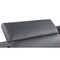 Homeroots 89" Dark Gray Top Grain Leather Reclining Solid Wood Sofa 720401 - alternate 3