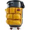 Rubbermaid Commercial Round Container Caddy Bag, 12 Pockets, 6/CT, Yellow 6PK RCP264200YWCT - alternate 2