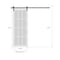 Sartodoors Sturdy Barn Door, Felicia 3355 Matte Black with Clear Glass, 6.6FT Rail Hangers Heavy Hardware Set FELICIA3355BD-S-BLK-1884 - alternate 2