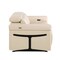Homeroots 65in Cream and Black Italian Leather Power Reclining Loveseat 720490 - alternate 4
