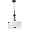 Nuvo Liam, 3 Light Pendant, Matte Black, White Opal Glass 60/8214 - alternate 1