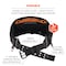 Ergodyne XL/2XL Black 7 Inch Padded Tool Belt, Heating Cooling Insert 5558 - alternate 2