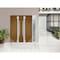 Vdomdoors Steel Double Doors Deux 1713 Natural Oak White Sidelight Exterior Window Stainless Inserts Double M DEUX1713DEXD-OAKW-RH-W72+16 x H80 - alternate 2