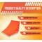 Mytee Products 17.5inx14.5inx14.5in Polyurethane Wheel Chock W/ Mounting Hole for 53in Tire WC-PU-LG - alternate 3