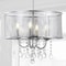Jonathan Y Avah 17" Metal/Crystal Adjustable LED Drop Chandelier, Chrome JYL7466A - alternate 5