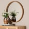 Baxton Studio Tazara Japandi Natural Round Accent Wall Mirror 247-13724-ZORO - alternate 2