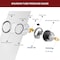 Interstate Pneumatics Oil Filled Pressure Gauge 5000 PSI 2-1/2 in Dial 1/4 in NPT Rear Mount G7122-5000 - alternate 3