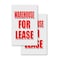 Signmission Warehouse For Lease, A-Frame & 2 Decals Installed, Heavy-Duty Plastic Frame SBHD-D-2436-Warehouse For Lease - alternate 2