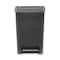 Rubbermaid Commercial Premier Series III Step-On Waste Container, 12.4 gal, Plastic, Black/Stainless Steel 2120983 - alternate 1