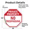 Signmission Private Property No Trespassing, 18 Inch X 18 Inch, Vinyl Decal OC-D-18-142 - alternate 2