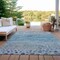 Homeroots 9' X 12' Gray And Silver Abstract Washable Indoor Outdoor Area Rug 609460 - alternate 2