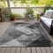 Homeroots 8' X 10' Gray And Black Geometric Washable Indoor Outdoor Area Rug 602848 - alternate 3