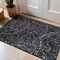 World Rug Gallery Circles Arch Shag Area Rug 2 ft 3 in x 12 ft Anthracite WR119ANTHRACITE2X3 - alternate 1