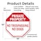 Signmission Private Property No Trespassing No, 18 Inch X 18 Inch, Plastic Sign OC-P-18-158 - alternate 2