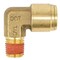Mytee Products 5Pk DOT Brass Push to Connect Fitting Elbow 1/2in Tube ODx1/4in NPT Air Line Male MP-ABF-ELBOW1214 - alternate 2