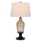 Homeroots 31" Bronze Glass Table Lamp With White Empire Shade 524737 - alternate 1