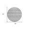 Homeroots 8' Gray And Silver Round Southwestern Washable Indoor Outdoor Area Rug 587538 - alternate 3