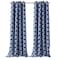 Homeroots 84” Navy Interlock Pattern Window Curtain Panel 473335 - alternate 2