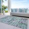 Homeroots 5' X 8' Artichoke Green Charcoal And Purple Striped Washable Indoor Outdoor Area Rug 603510 - alternate 2