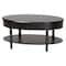 Baxton Studio Malinda Classic Black Wood 1-Drawer Coffee Table with Spindle Legs 253-14070-ZORO - alternate 1