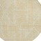 Homeroots 8' Gold And Beige Round Abstract Washable Indoor Outdoor Area Rug 594931 - alternate 2