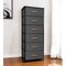 Homeroots 18" Gray And Black Steel And Fabric Six Drawer Dresser 484697 - alternate 2