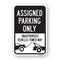 Signmission Assigned Parking Only Unauthorized Vehicles Towed Heavy-Gauge Aluminum, 18" x 24", A-1824-25299 A-1824-25299 - alternate 1