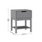 Flash Furniture Dallas Wooden Night Stand, Bedroom Side Table with Storage Drawer and Shelf for Kids in Gray MG-9007-1-NS-GY-GG - alternate 2
