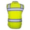 Dome75 Hi-Vis Heavy Duty Safety Vest MD Class ANSI/ISEA 107-2020 Class 2 , Reinforced Front Zipper 1 OV6124 - alternate 4