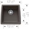Blanco Performa Bar, Volcano Gray 443124 - alternate 2