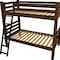 Homeroots Red Twin Over Twin Solid Wood Bunk Bed 548172 - alternate 2