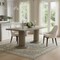 Homeroots 84" Gray Wood Double Pedestal Base Dining Table 631265 - alternate 2