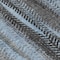 Homeroots 8' Blue Gray And Charcoal Round Botanical Leaves Washable Indoor Outdoor Area Rug 581938 - alternate 3