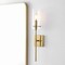 Jonathan Y Cato 4.5" 1-Light Bohemian Farmhouse Iron/Glass LED Vanity, Brass Gold/Clear JYL7805C - alternate 3