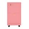 Lavish Home 2 Drawer Wood File Cabinet Filing Cabinet with Lock Rolling File Cabinet for Under Desk Storage 80-FC-4-PK - alternate 3