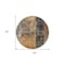Homeroots 8' Copper And Black Round Abstract Washable Indoor Outdoor Area Rug 606070 - alternate 2