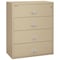 Fireking 38-15/16" W 4 Drawer Fire-Resistant Lateral File Cabinet, Parchment, Letter/Legal 4-4422-CPA - alternate 1