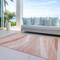 Homeroots 9' X 12' Salmon And Pink Abstract Washable Indoor Outdoor Area Rug 603711 - alternate 4