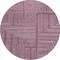 Homeroots 8' Eggplant And Ivory Round Geometric Washable Indoor Outdoor Area Rug 600812 - alternate 2