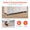 Vevor 60in Kitchen Island Cart Rolling Storage Cabinet Table with Drawer Drop Leaf YS252253ss - alternate 3