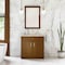 James Martin Vanities Bellshire 36" Single Vanity, Honey Oak w/ 3 CM Tajnar Eclos Top 660-V36-HNO-3TJR - alternate 2