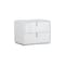 Homeroots 18" White Two Drawers Manufactured Wood Nightstand 366257 - alternate 1