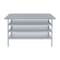 Amgood 24in D x 60in L Stainless Steel Table, Three Undershelves AMG WT-2460-3SH-Z - alternate 2