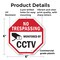 Signmission No Trespassing Monitored By CCTV, 6 Inch X 6 Inch, Plastic Sign OC-P-6-33 - alternate 2