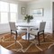Homeroots 8' Orange And Ivory Round Geometric Washable Indoor Outdoor Area Rug 612895 - alternate 2