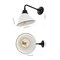 Jonathan Y Croydon 9.63" 1-Light Farmhouse Industrial Iron LED Gooseneck Arm Outdoor Sconce, White JYL7612A - alternate 3