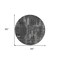 Homeroots 8' Black And Ivory Round Geometric Washable Indoor Outdoor Area Rug 594523 - alternate 2