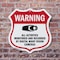 Signmission Video Surveillance Shield Sign Warning A, 6 inch X 6 inch, Plastic Sign, 2PK SHI-P-2PACK-6-474 - alternate 3