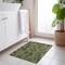 Homeroots 2' X 3' Olive Green and Dark Green Oriental Washable Non Skid Indoor Outdoor Area Rug 563772 - alternate 2